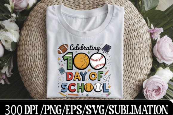 100 Days of School SVG: Sports-Themed Designs