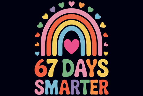 Celebrating Learning Milestones with the 67 Days Smarter 100 Days of School PNG