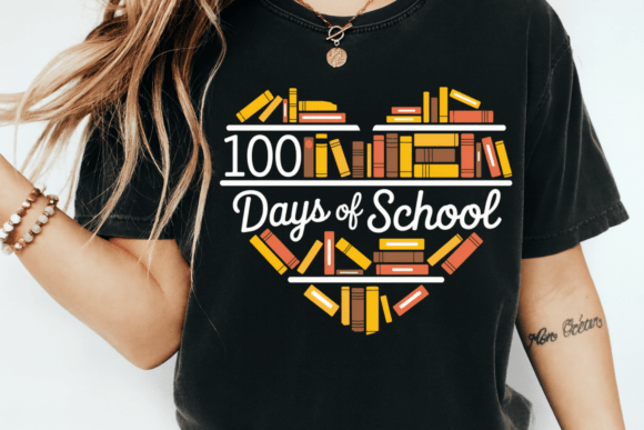 Evaluating the 100 Days of School Books Heart PNG for Classroom and Commercial Projects