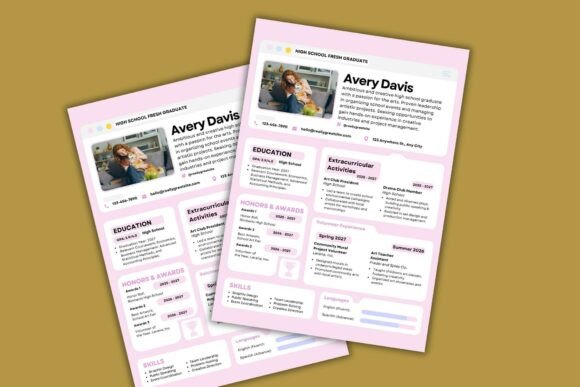 High School Resume Canva Template Guide