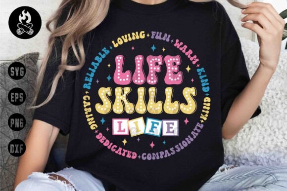 Life Skills Positive Traits SVG, Teacher: A Vibrant Tool for Emotional Growth
