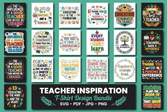 Teacher Inspiration T-Shirt Bundle: A Strategic Asset for Educators and Creators