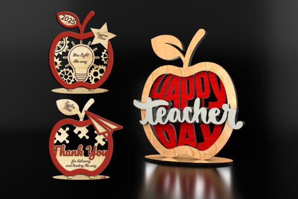 Teacher's Desk Decor Set 3-Piece: A Comprehensive Guide to Laser-Cut Educational Art