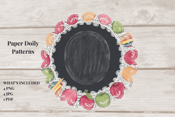Teacher’s Chalkboard Doily Set: A Practical Asset for Educational Design Workflows