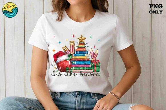 ’Tis the Season Teacher PNG: A Festive Design for Educators