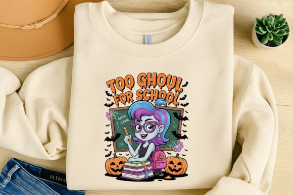 Too Ghoul for School Halloween T-shirt: A Spooky Staple for October